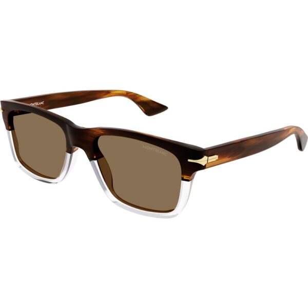 Occhiali da sole  Montblanc Mb0263s cod. colore 003 Uomo Squadrata Havana