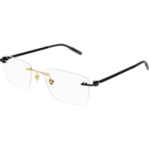 Occhiali vista  Montblanc Mb0281o cod. colore 011 Uomo Squadrata Oro