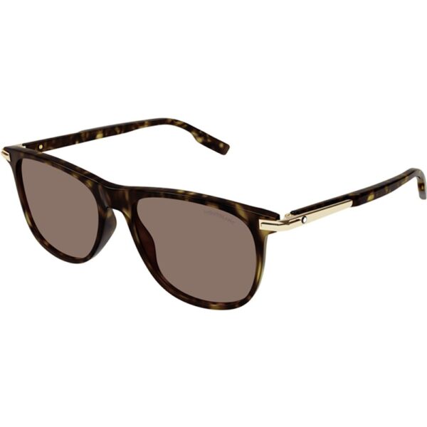 Occhiali da sole  Montblanc Mb0216s cod. colore 002 Uomo Squadrata Havana