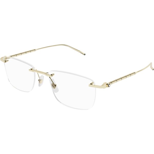 Occhiali vista  Montblanc Mb0215o cod. colore 001 Uomo Squadrata Oro