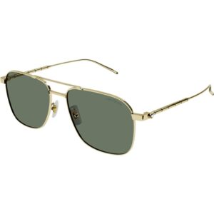 Occhiali da sole  Montblanc Mb0214s cod. colore 007 Uomo Squadrata Oro