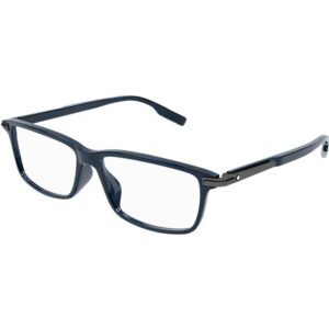 Occhiali vista  Montblanc Mb0217o cod. colore 003 Uomo Squadrata Blu