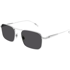 Occhiali da sole  Montblanc Mb0218s cod. colore 001 Uomo Squadrata Argento