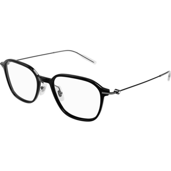 Occhiali vista  Montblanc Mb0207o cod. colore 001 Uomo Squadrata Nero