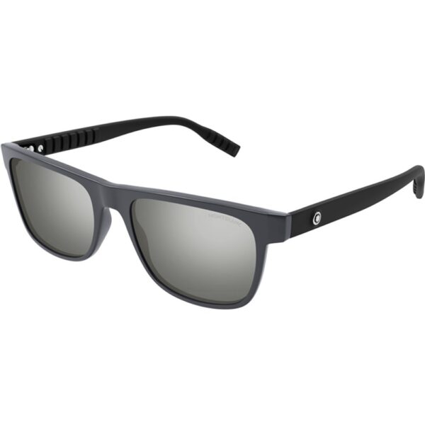 Occhiali da sole  Montblanc Mb0209s cod. colore 003 Uomo Squadrata Grigio