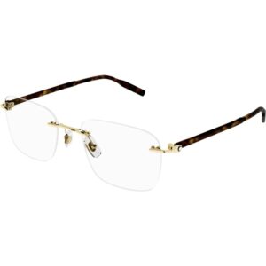 Occhiali vista  Montblanc Mb0222o cod. colore 006 Uomo Squadrata Oro