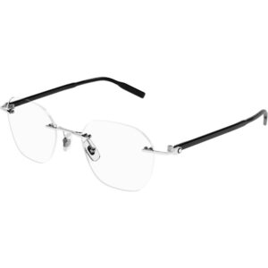 Occhiali vista  Montblanc Mb0223o cod. colore 001 Uomo Rotonda Argento