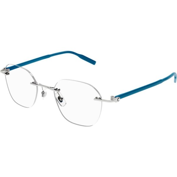 Occhiali vista  Montblanc Mb0223o cod. colore 005 Uomo Rotonda Argento