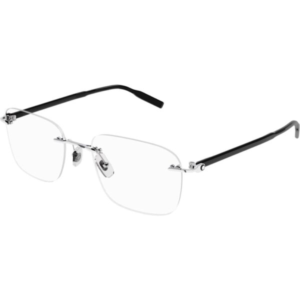 Occhiali vista  Montblanc Mb0222o cod. colore 001 Uomo Squadrata Argento