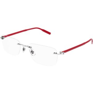 Occhiali vista  Montblanc Mb0221o cod. colore 010 Uomo Squadrata Argento