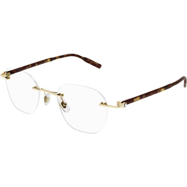 Occhiali vista  Montblanc Mb0223o cod. colore 002 Uomo Rotonda Oro