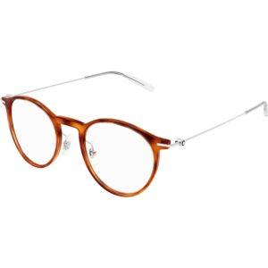 Occhiali vista  Montblanc Mb0099o cod. colore 008 Uomo Rotonda Havana