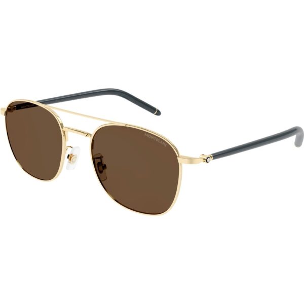 Occhiali da sole  Montblanc Mb0271s cod. colore 009 Uomo Squadrata Oro