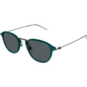 Occhiali da sole  Montblanc Mb0155s cod. colore 007 Uomo Panthos Verde