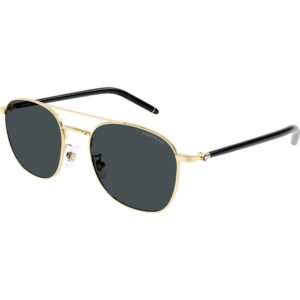 Occhiali da sole  Montblanc Mb0271s cod. colore 001 Uomo Squadrata Oro