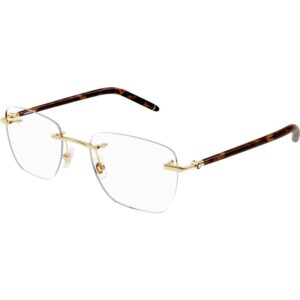 Occhiali vista  Montblanc Mb0274o cod. colore 004 Uomo Squadrata Oro