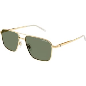 Occhiali da sole  Montblanc Mb0278s cod. colore 002 Uomo Squadrata Oro