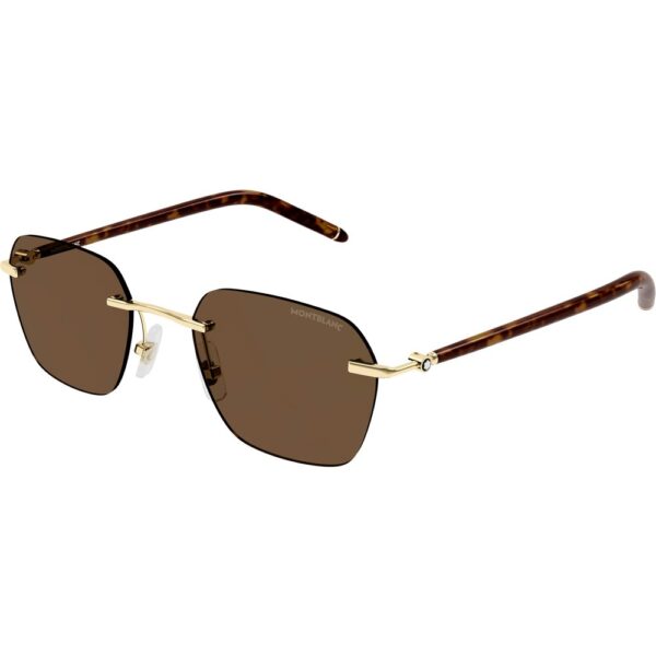 Occhiali da sole  Montblanc Mb0270s cod. colore 004 Uomo Squadrata Oro