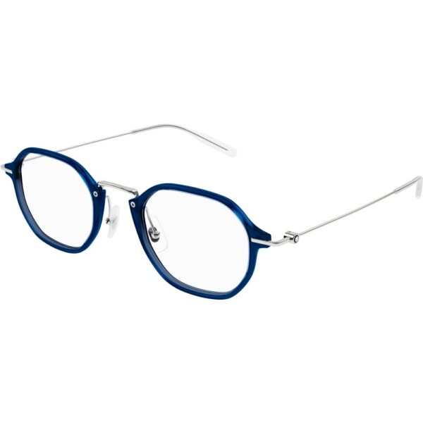 Occhiali vista  Montblanc Mb0296o cod. colore 004 Uomo Geometrica Blu