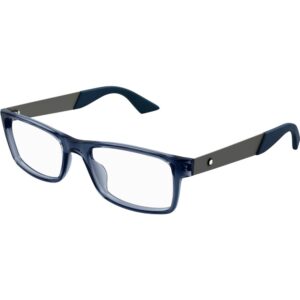 Occhiali vista  Montblanc Mb0301o cod. colore 002 Uomo Squadrata Blu