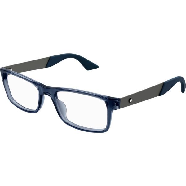 Occhiali vista  Montblanc Mb0301o cod. colore 006 Uomo Squadrata Blu