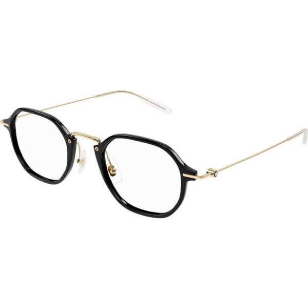 Occhiali vista  Montblanc Mb0296o cod. colore 001 Uomo Geometrica Nero