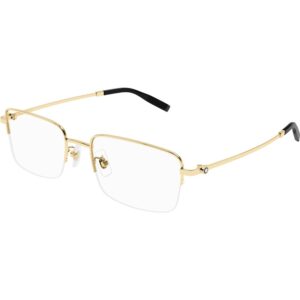 Occhiali vista  Montblanc Mb0313oa cod. colore 002 Uomo Squadrata Oro