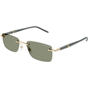 Occhiali da sole  Montblanc Mb0344s cod. colore 005 Uomo Squadrata Oro