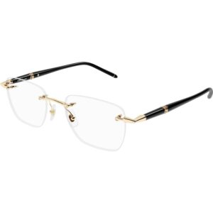 Occhiali vista  Montblanc Mb0346o cod. colore 001 Uomo Squadrata Oro