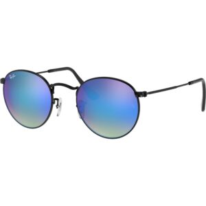 Occhiali da sole  Ray - ban Rb3447 round metal cod. colore 002/4o Uomo Rotonda Nero