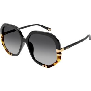 Occhiali da sole  Chloé Ch0105sa cod. colore 002 Donna Geometrica Nero