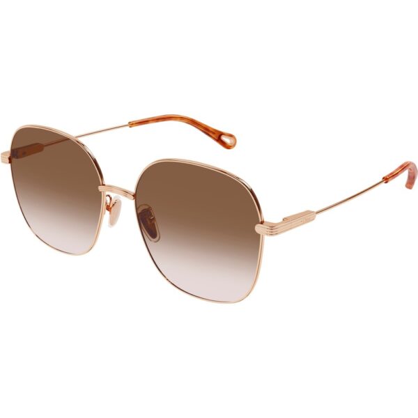 Occhiali da sole  Chloé Ch0139sa cod. colore 002 Donna Squadrata Oro