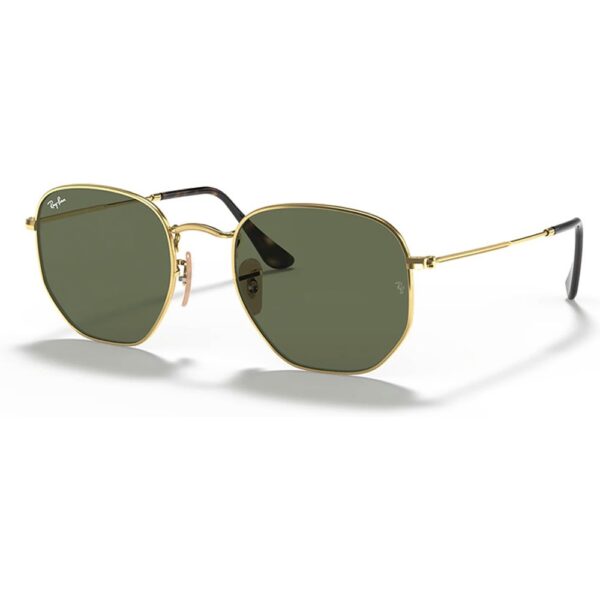 Occhiali da sole  Ray - ban Rb3548n hexagonal cod. colore 001 Unisex Geometrica Oro