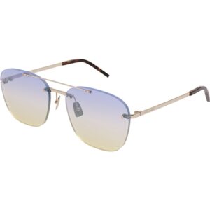 Occhiali da sole  Saint laurent Sl 309 rimless cod. colore 004 Unisex Squadrata Oro