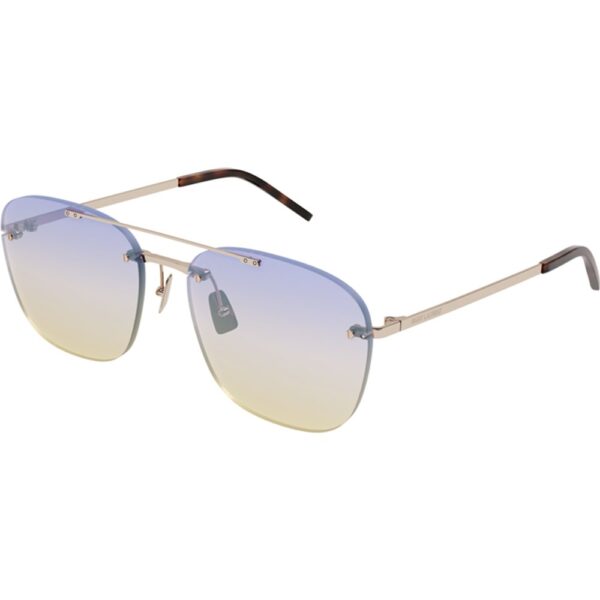 Occhiali da sole  Saint laurent Sl 309 rimless cod. colore 004 Unisex Squadrata Oro