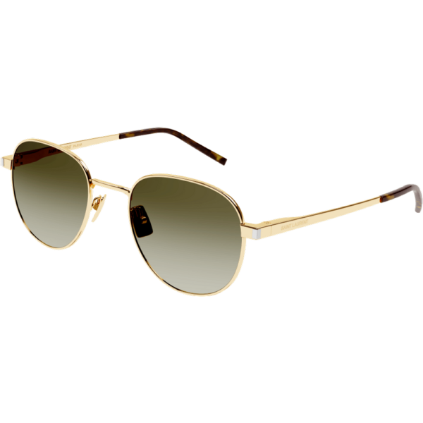 Occhiali da sole  Saint laurent Sl 555 cod. colore 003 Unisex Rotonda Oro