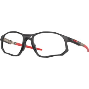 Occhiali vista  Oakley Ox8171 trajectory cod. colore 817102 Uomo Squadrata Grigio