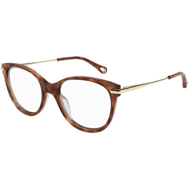 Occhiali vista  Chloé Ch0058o cod. colore 005 Donna Cat eye Havana