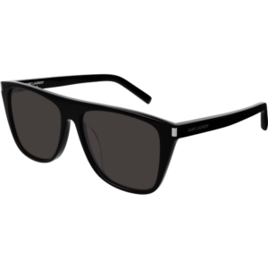 Occhiali da sole  Saint laurent Sl 1/f cod. colore 001 Unisex Squadrata Nero