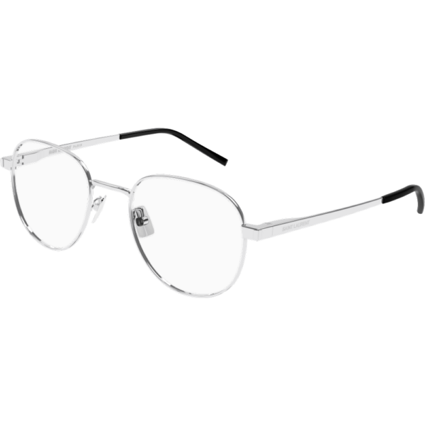 Occhiali vista  Saint laurent Sl 555 opt cod. colore 002 Unisex Rotonda Argento