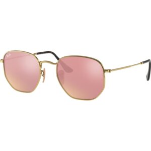 Occhiali da sole  Ray - ban Rb3548n hexagonal cod. colore 001/z2 Unisex Geometrica Oro