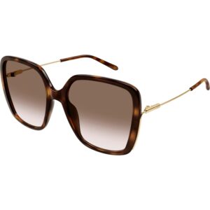 Occhiali da sole  Chloé Ch0173s cod. colore 002 Donna Squadrata Havana