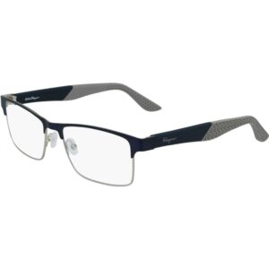 Occhiali vista  Ferragamo Sf2216 cod. colore 422 Uomo Squadrata Blu / argento