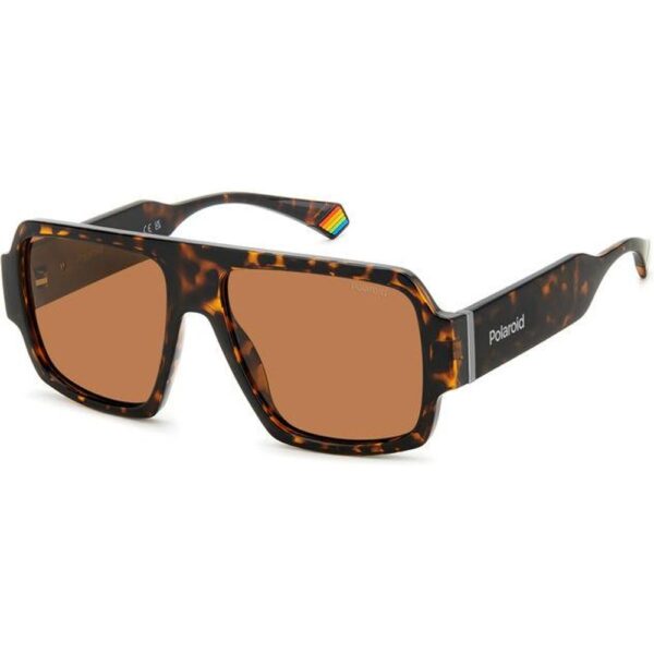 Occhiali da sole  Polaroid Pld 6209/s/x cod. colore 086/he Unisex Squadrata Havana