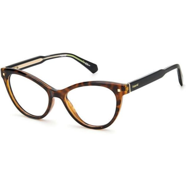 Occhiali vista  Polaroid Pld d446 cod. colore 086 Donna Cat eye Havana