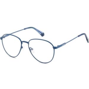 Occhiali vista  Polaroid Pld d486 cod. colore fll Unisex Rotonda Blu opaco