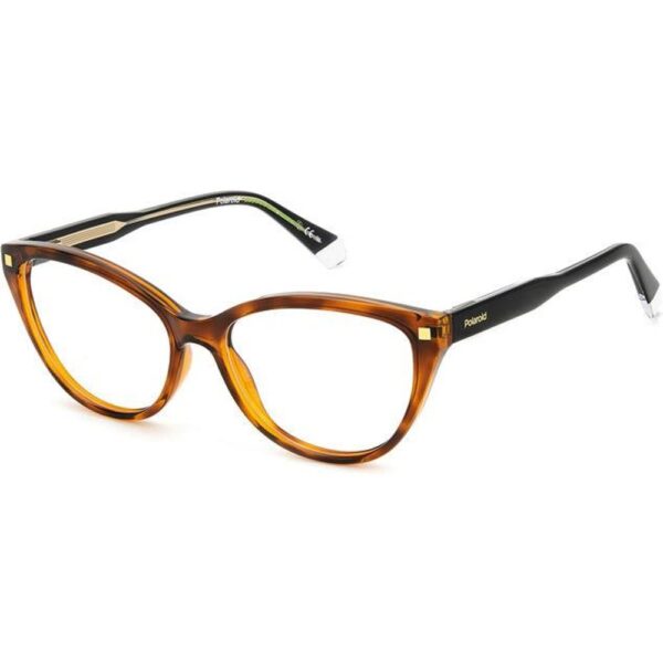 Occhiali vista  Polaroid Pld d493 cod. colore 086 Donna Cat eye Havana