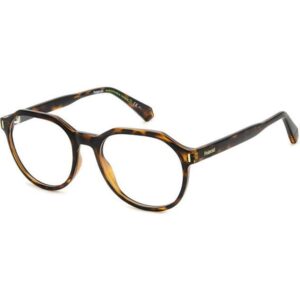 Occhiali vista  Polaroid Pld d483 cod. colore 086 Unisex Geometrica Havana