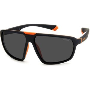 Occhiali da sole  Polaroid Pld 2142/s cod. colore rc2/m9 Unisex Squadrata Nero opaco / arancione