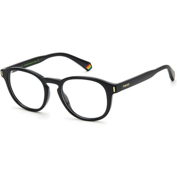 Occhiali vista  Polaroid Pld d452 cod. colore 807 Unisex Rotonda Nero